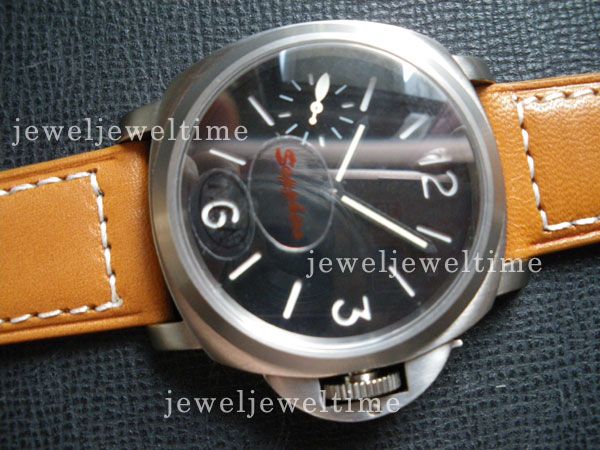 44mm Parnis Handwind Lume Titanium WHT sapphire MW031  