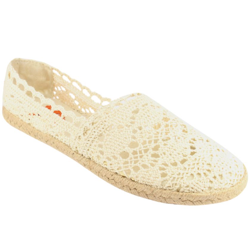 WOMENS ROCKET DOG CROCHET LACE FLAT SHOES CHILLOUT 3 8  