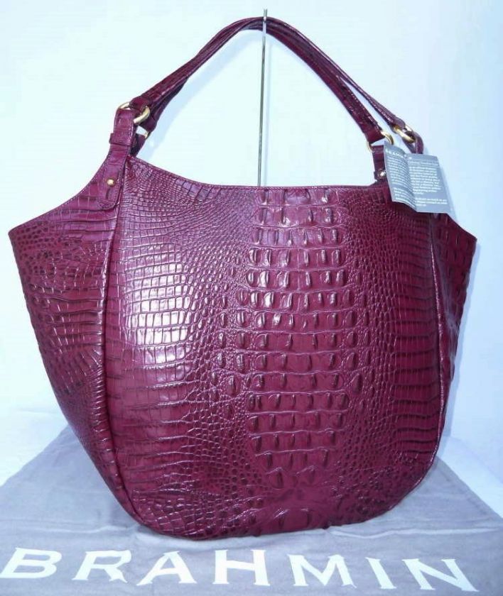 NWT BRAHMIN JACQUELINE PORT MELBOURNE X LARGE TOTE + DUST BAG  