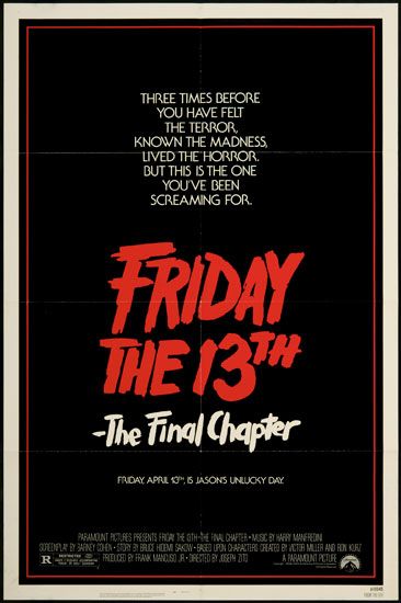 Friday the 13th   The Final Chapter 1984 Original U.S. One Sheet Movie 