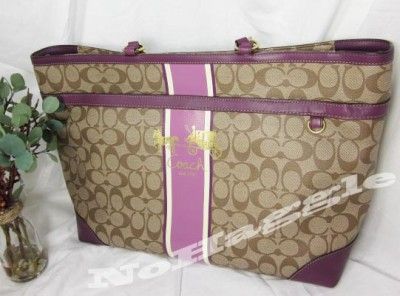   HERITAGE STRIPE Berry Purple 12351 DIAPER/LAPTOP/TRAVEL BAG  