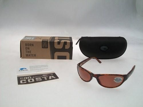 COSTA DEL MAR SUNGLASSES TRIPLE TAIL TORTOISE w/COPPER 580P TT10OCP 