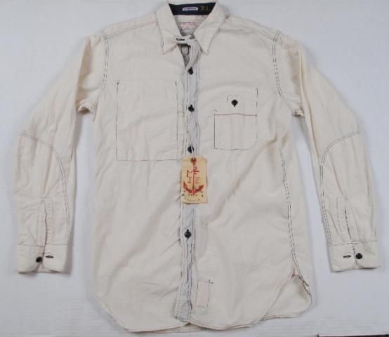 Crew Mister Freedom White Chambray Shirt Size Xl  