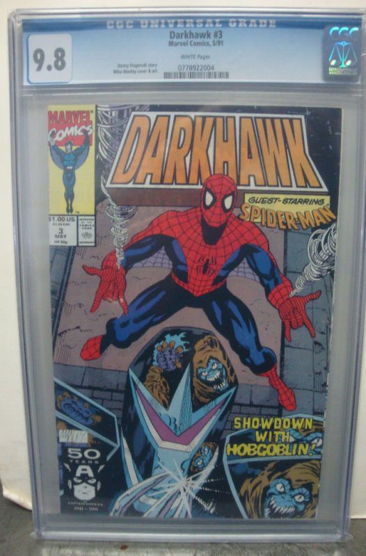 DARKHAWK #3 cgc 9.8 Spider Man & Hobgoblin Appearance  