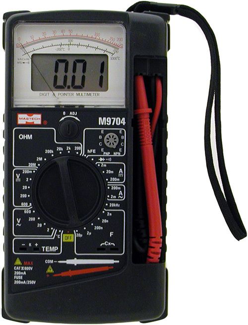 Mastech M9704 Digital Anolog 29 Range Multimeter Meter  