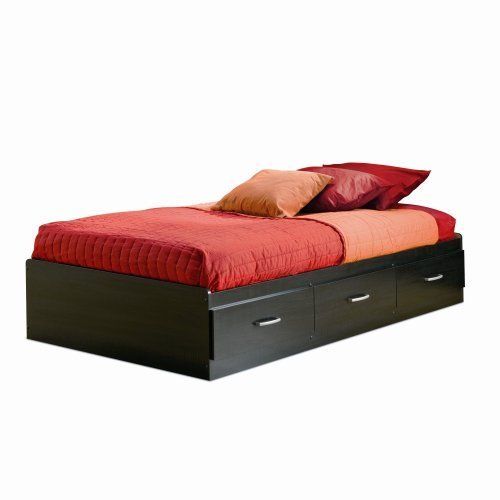   Furniture Cosmos Collection Twin Mates Bed 3 drawers Platform Bed