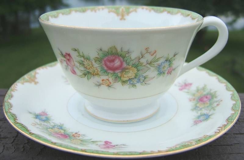 OCCUPIED JAPAN SANGO CHINA Cup and Saucer GOLD TRIM  