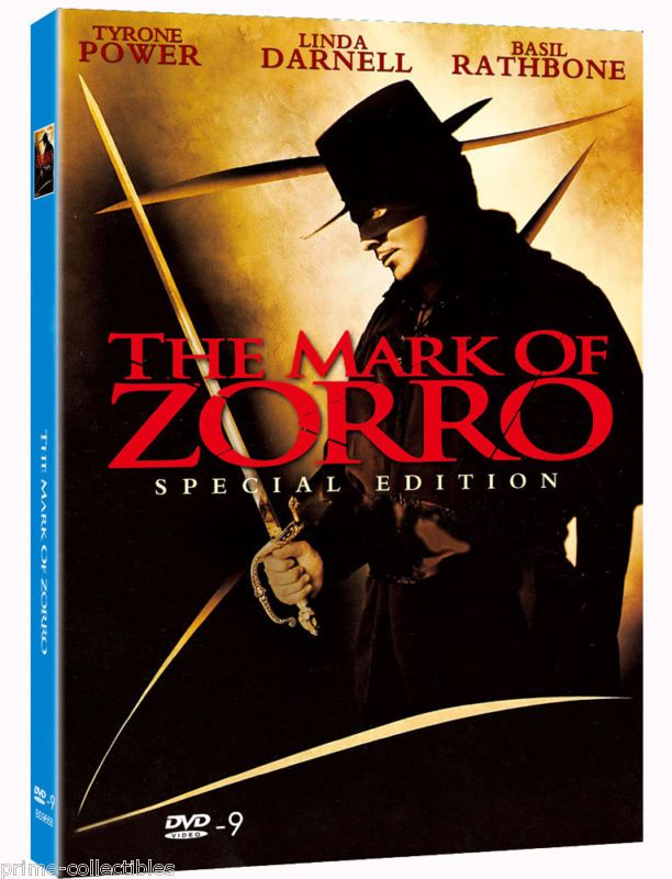1940 Swordsman Classic Tyrone Power The Mark of Zorro  