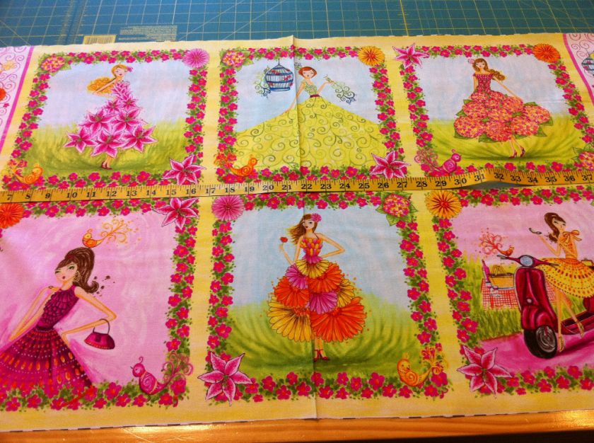 Girly Girl Panel Barbie Like Fabric Beautiful  