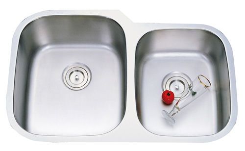 Kitchen Undermount Stainless Steel Double Sink UPC 8252  