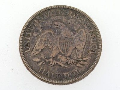 1871   P United States Liberty Seated Half Dollar $1/2 Silver Coin NR 