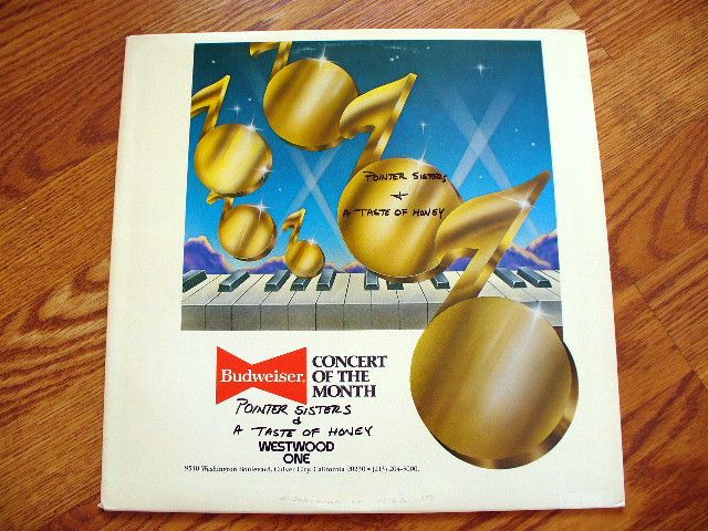 POINTER SISTERS Taste of Honey Live DJ ONLY lp 1981  