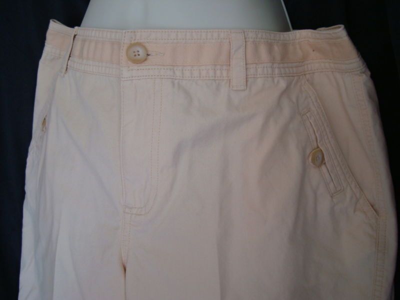 Sonoma Lifestyle Ladies 12 Bermuda Shorts Pale Yellow  