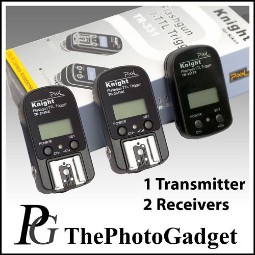 Pixel Knight TR 332 Canon TTL Flash Trigger 2 Receivers  