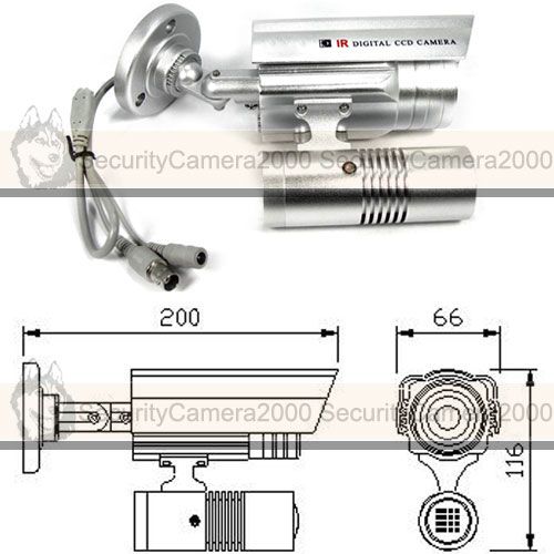 LED Array IR illuminator color night vision camera securitycamera2000 