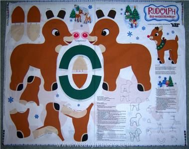   craft panel featuring Rudolph and many of the classic tale friends