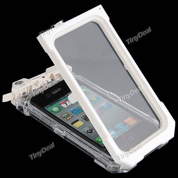 White Genuine iPega Waterproof Protective Case Box for iPhone 4G/4S 