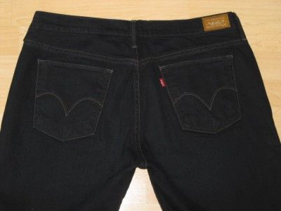 Womens Levis 515 Boot Cut Black Jeans size 14 Long 14L  