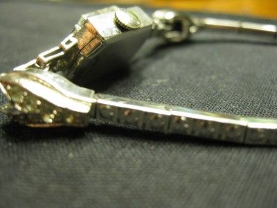   for auction is a  ANTIQUE PLATINUM AND DIAMOND NICOLET LADIES WATCH