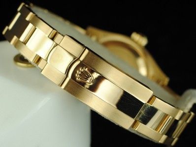   Rolex Solid 18K Yellow Gold President FACTORY BLACK MOP DIAL PAPERS