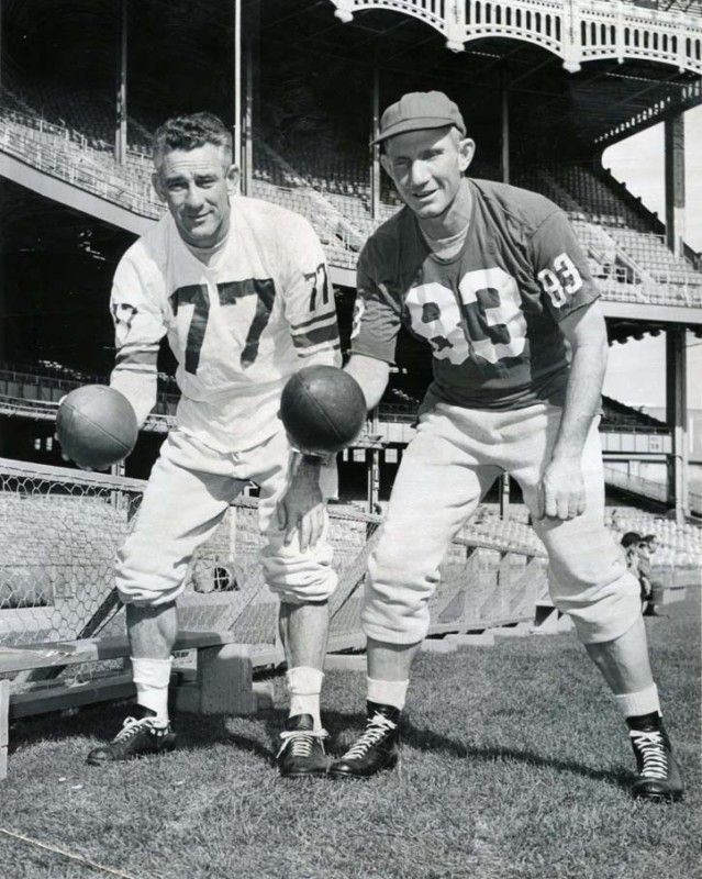 Tittle & Charlie Conerly   NY Giants, 8x10 B&WPhoto  