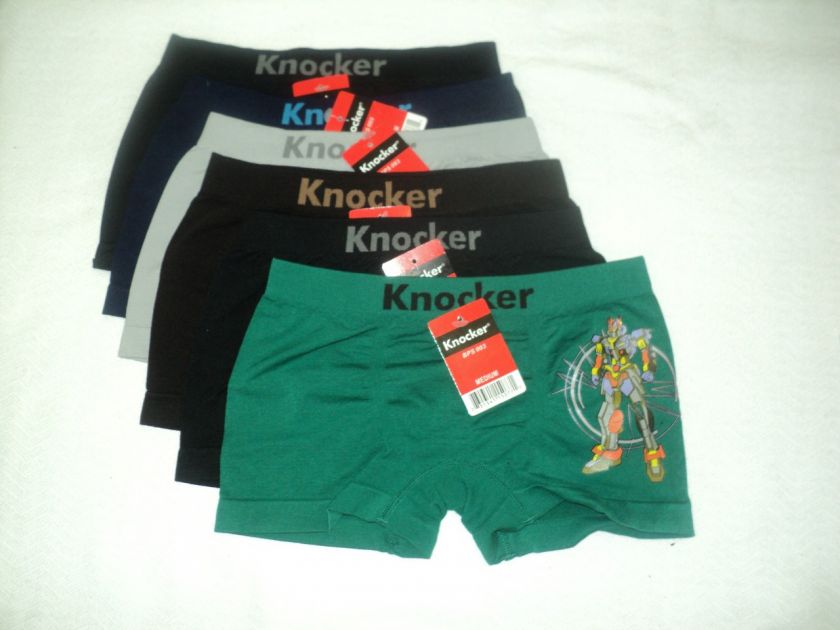 BOYS KNOCKER SEAMLESS SPANDEX BOXER BRIEFS BPS003  