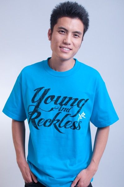 NEW MENS YOUNG & RECKLESS TEAL CLASSIC LOGO YRDM1011 TEE T SHIRT SIZE 
