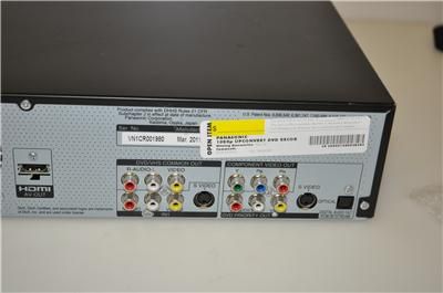   PANASONIC DMR EZ48V VHS/DVD RECORDER COMBO W/ HD TUNER HDMI 1080p