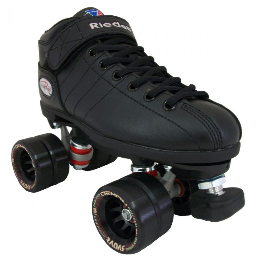   on Black Demon Mens Boys Womens Girls Kids Speed Roller Skates  