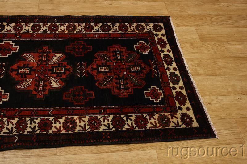 TRIBAL RUNNER 3X9 HAMEDAN PERSIAN ORIENTAL AREA RUG WOOL CARPET  