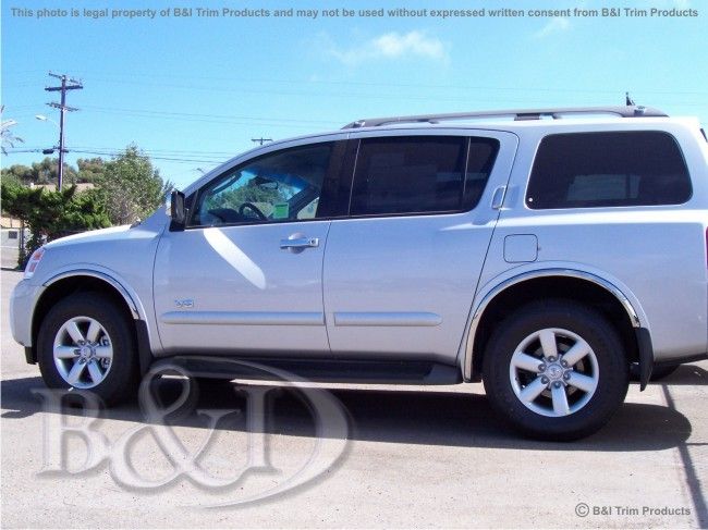 2008 2009 2010 NISSAN ARMADA CHROME SS FENDER TRIMS  