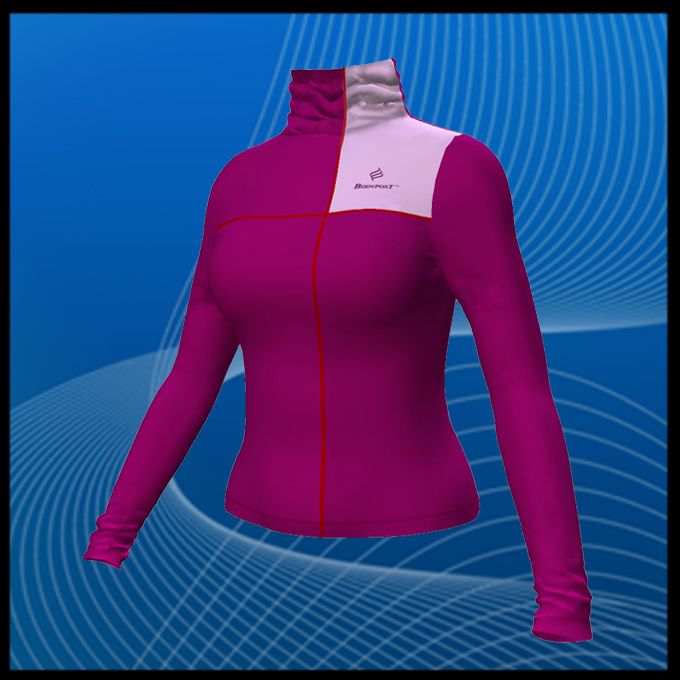 Women Long Sleeve Athletic Generator Turtleneck Shirt  