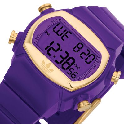 Ladies Digital ADIDAS Purple Rubber New Watch ADH6013  