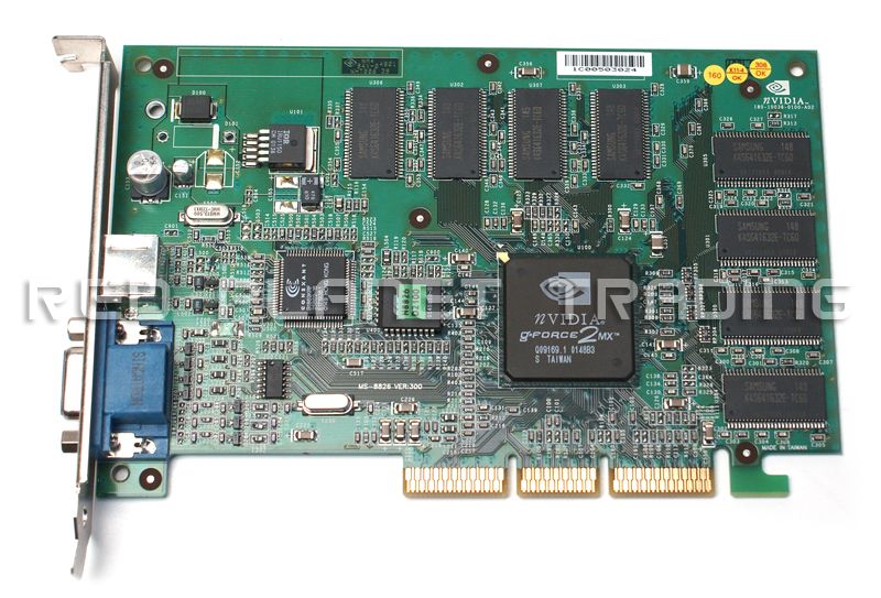 Dell Nvidia GeForce2 MX 64MB AGP VGA Video Card 3K595  