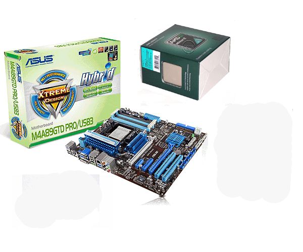 AMD Athlon II X2 250 + Asus M4A89GTD PRO/USB3 motherboard Combo  