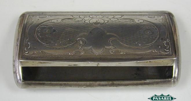 Antique Silver Snuff Box Old Vienna Austria Ca 1850  