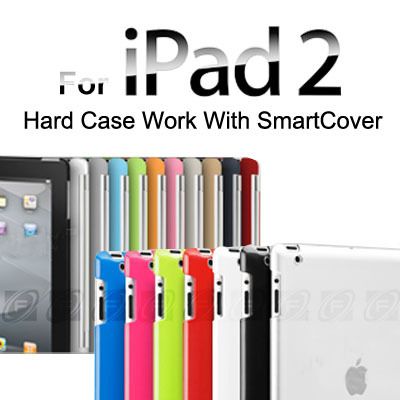 Multi Color Apple iPad 2 Smart Cover Mate Companion Crystal Hard Back 