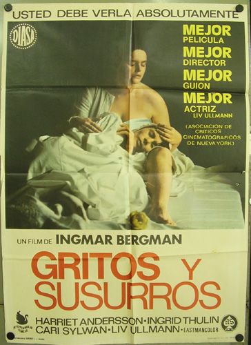 sr22 CRIES AND WHISPERS INGMAR BERGMAN orig POSTER SPA  