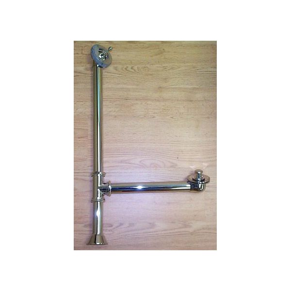 Strom Plumbing Lift and Turn Clawfoot Tub Drain Chrome  