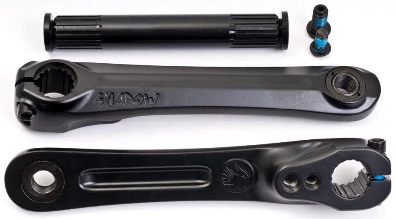 SHADOW CONSPIRACY BMX BICYCLE 3 PC CRANKS FIT S&M MIRRACO FBM REDLINE 