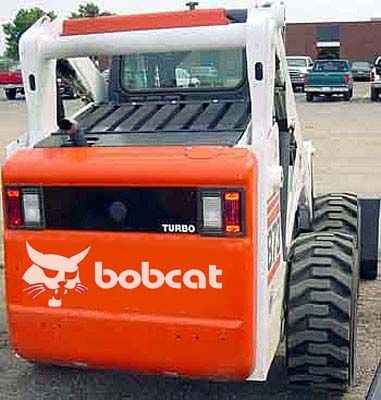 SKID LOADER ,  SKID STEER  BACK DECAL.   BOBCAT DECAL   P/N #2   ALL 