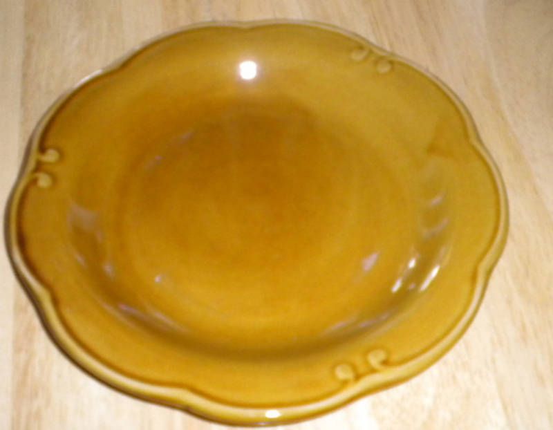 Bombay Company Tan Scallop Edge Salad Plate  8 Available  