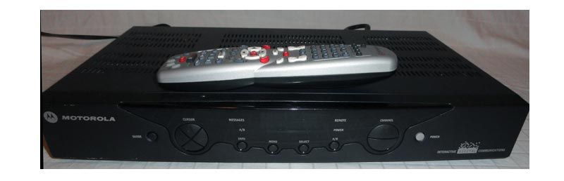 Motorola DCT2224 Digital Analog DTV DTA Converter Box Comcast Time 