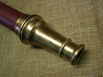 Vintage Brass Firemen Hose Nozzle Antique Firefighting  