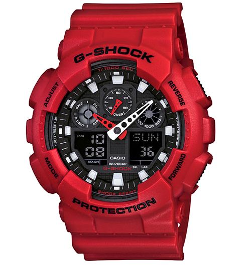 CASIO GA100B 4A G Shock X Large 3 Eyed Red Matte LIMITED EDITION Mens 