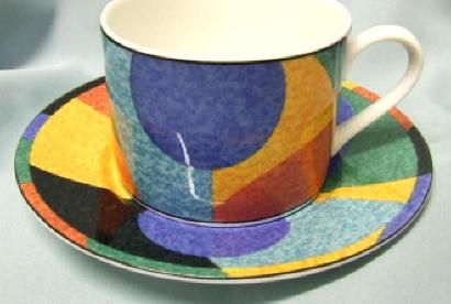 VICTORIA BEALE CASUAL ACCENTS 9019 CUP AND SAUCER  