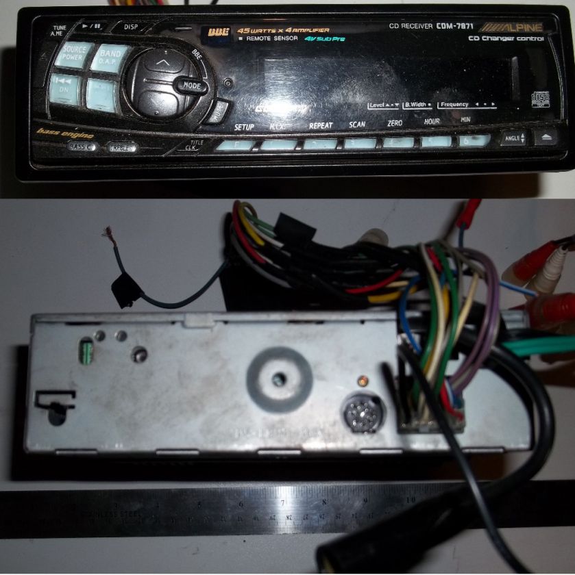 Alpine CDM 7871 CD In Dash Receiver  