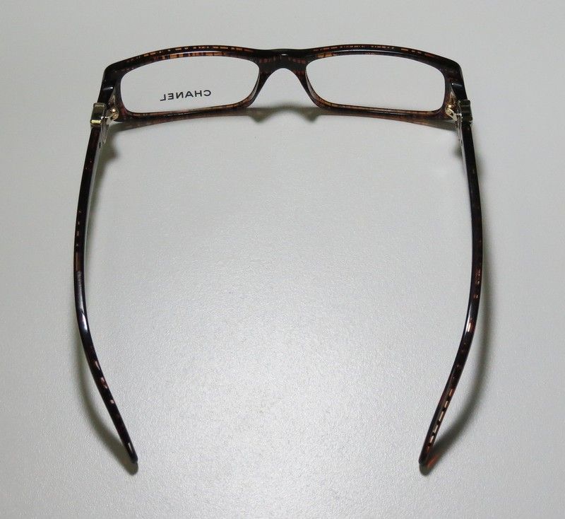 CHANEL 3183 53 16 135 STRIPED BROWN W/GLITTER OPTICAL EYEGLASS/GLASSES 