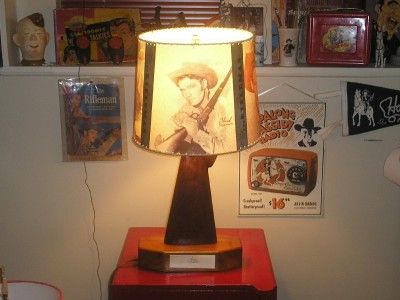  Rifleman Lamp w/ Shade go w/ Cap gun collection western cowboy Chuck 