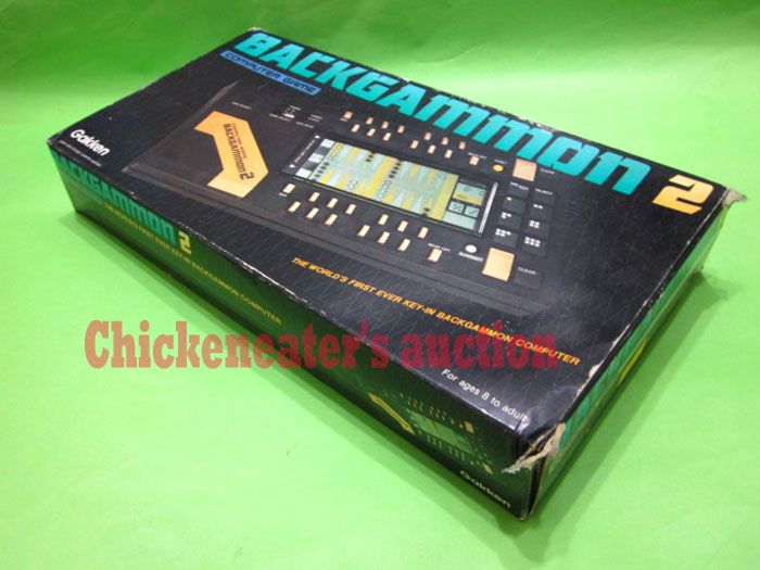 GAKKEN BACKGAMMON 2 ELECTRONIC HANDHELD GAME *BOXED* COMPUTER GAME 